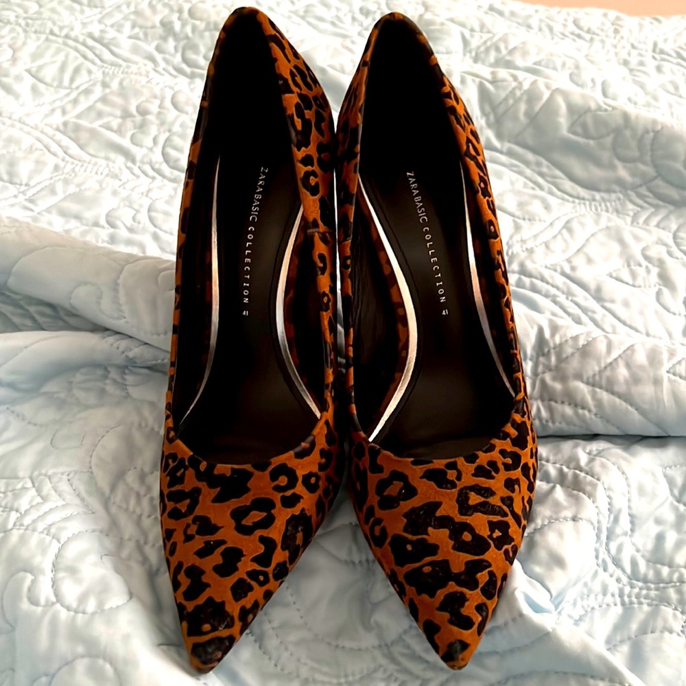 Zara animal print Heels